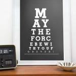 Star Wars Poster - May The Force Be With You ,..