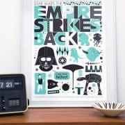 Star Wars - Empire strikes back poster, movie poster,  nursery art   A3